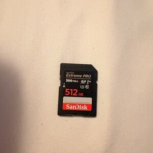 SanDisk Extreme PRO 512GB Memory Card - Black